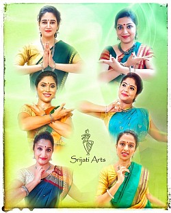 “Green was the silence, wet was the light .....” - Pablo Neruda. Our Odissi Online Divas.